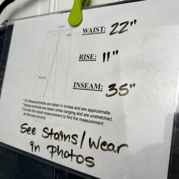 True Religion Jeans Mens 44x35 Ricky Blue Denim Made in USA Y2K *Flawed VTG - Picture 13 of 13